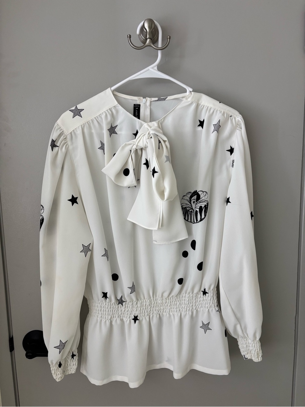 Vintage Louis Féraud Star Print Blouse